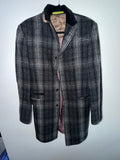Charcoal Plaid Wool Blazer - Gibson London (Signature Closet)