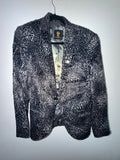 Grey Leopard Velvet Blazer (Signature Closet)