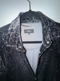 Phix Black Leopard Velvet Shirt (Signature Closet)
