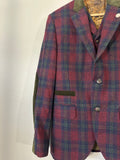 Plaid Blazer & Vest Set #7
