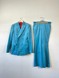 Blue Velvet Three Piece Suit #13 (FEVER DREAM SUIT)